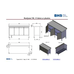 Table with hinged door  NN55