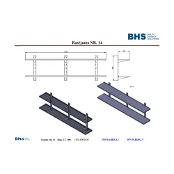 Wall shelf double NN52