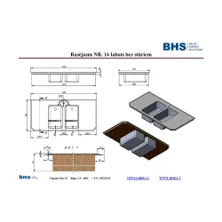 Table top  with 2 sinks NN47