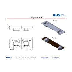 Table top  with 2 sinks NN57