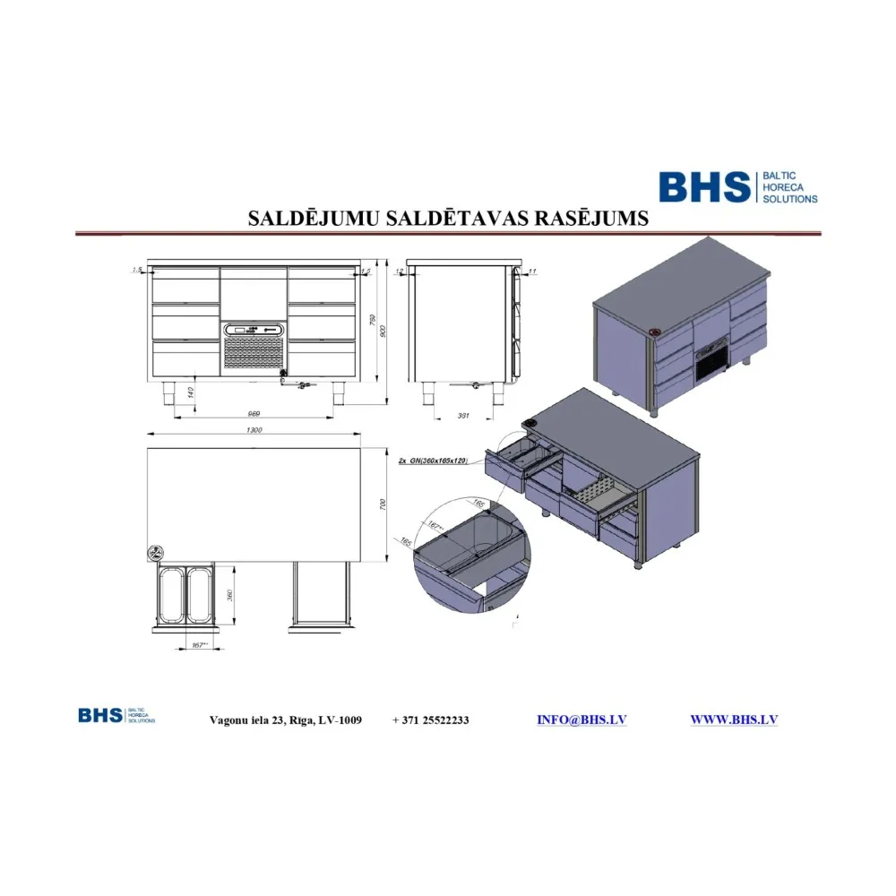 Freezer-table for ice cream NN44