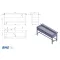 1850 mm Stainless Steel Worktable with Integral Sink