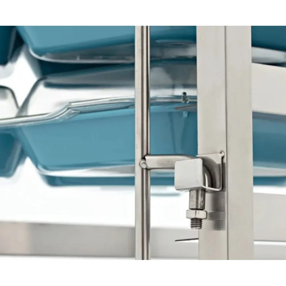 5 compartments food tray Trolley