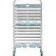 5 compartments food tray Trolley