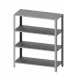 Stainless steel storage rack solid shelves 800