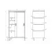 Storage cabinet, sliding door 1000
