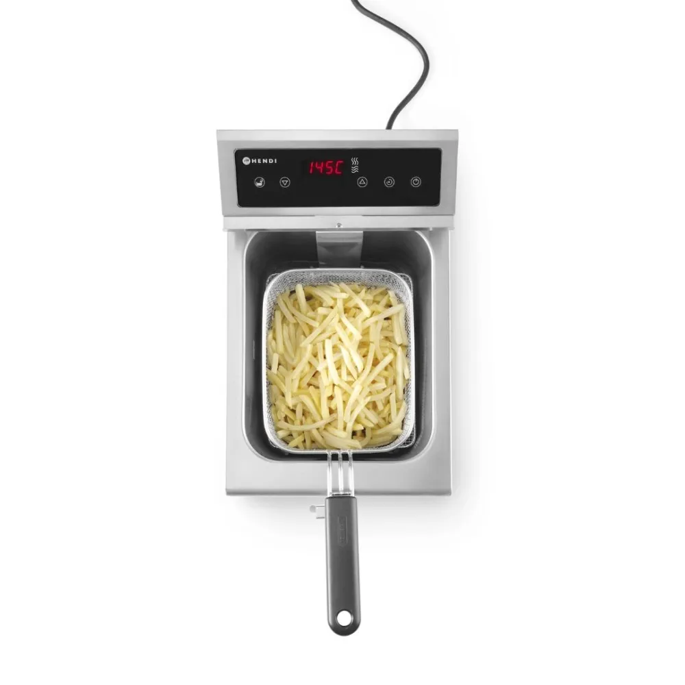 Induction fryer with outlet tap, 8 l