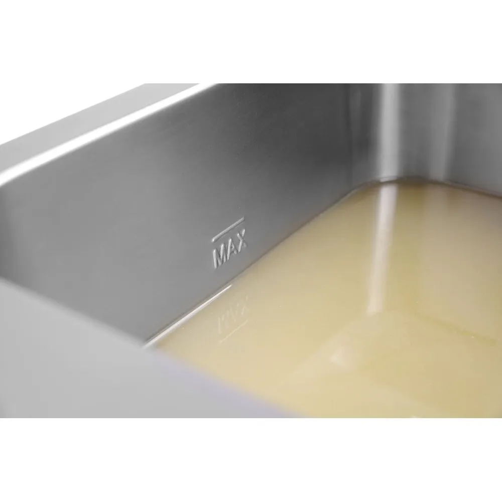 Induction fryer with outlet tap, 8 l