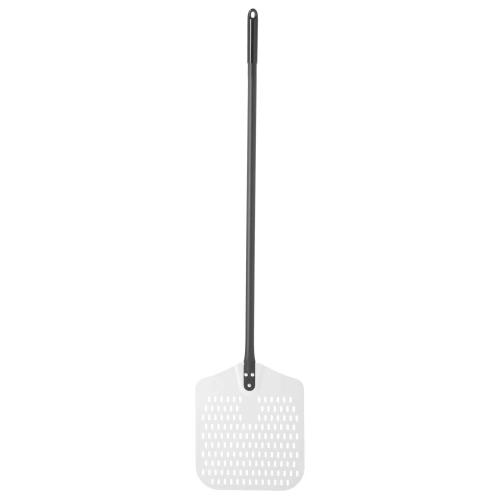 Square perforated pizza spatula 305x1320mm