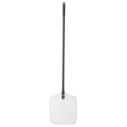 Square perforated pizza spatula 305x1320mm