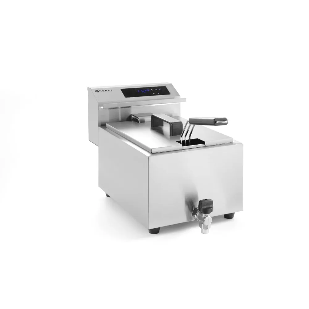 Fryer with digital panel Profi Line with drain tap 8 l