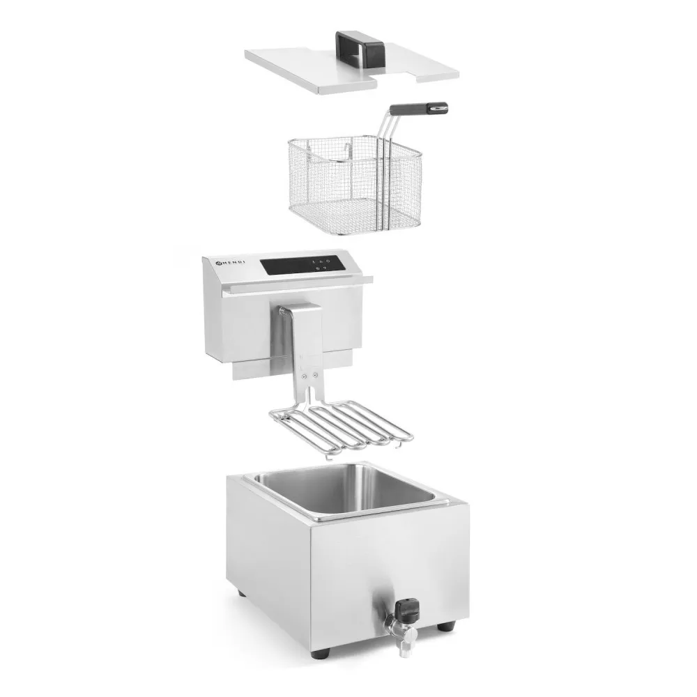 Fryer with digital panel Profi Line with drain tap 8 l