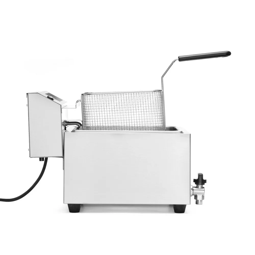 Fryer with digital panel Profi Line with drain tap 8 l