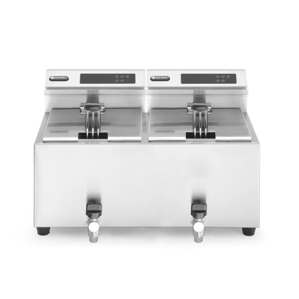 Fryer with digital panel Profi Line with drain tap 16L