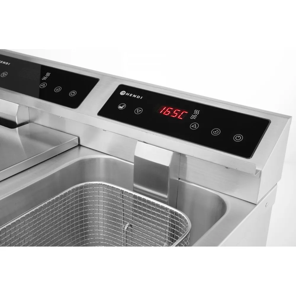 Fryer induction with outlet tap - 2 x 8 l