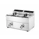 Fryer induction with outlet tap - 2 x 8 l