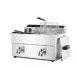 Fryer induction with outlet tap - 2 x 8 l