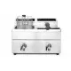 Fryer induction with outlet tap - 2 x 8 l