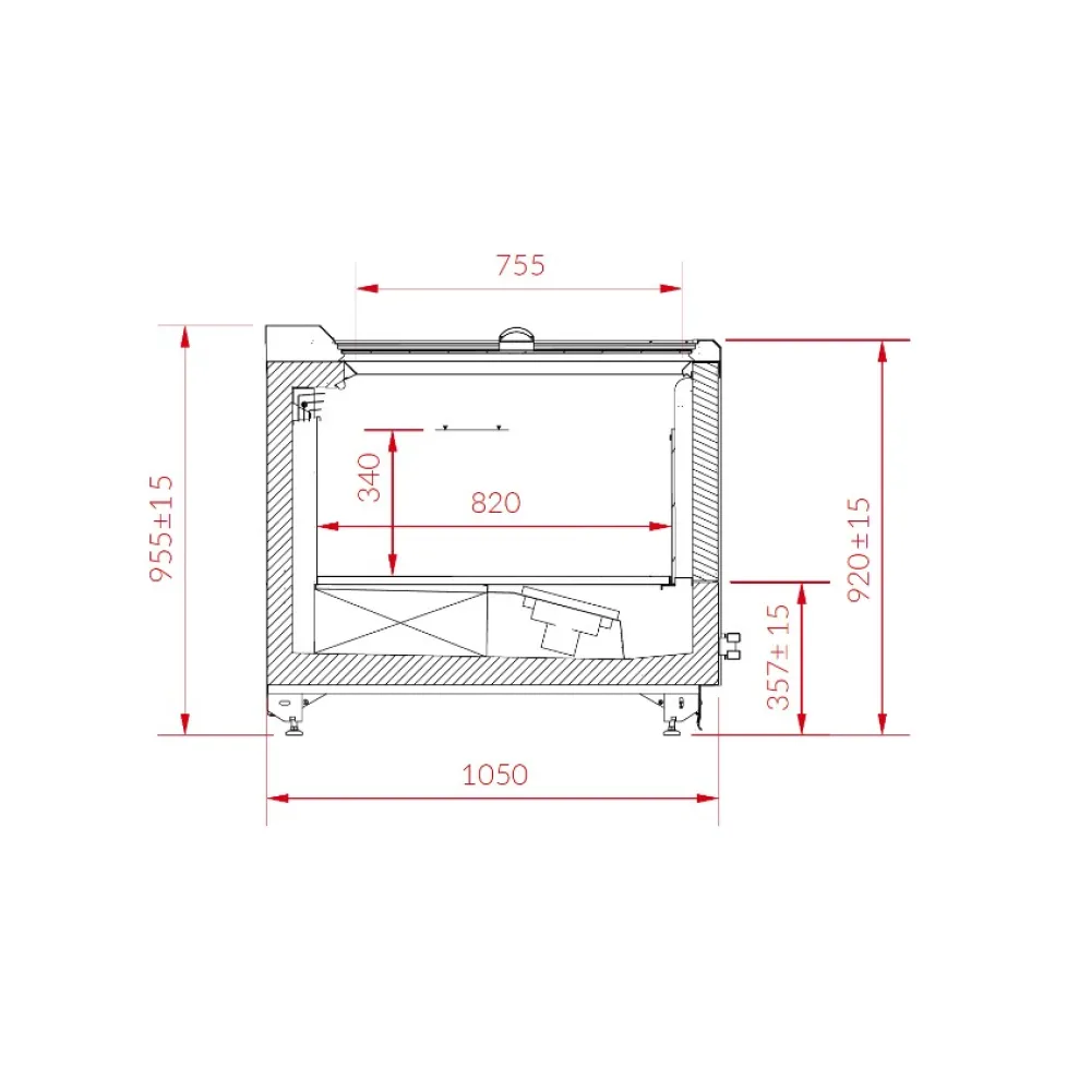 Ice-cream showcase ADVANTA REMOTE 3750 mm