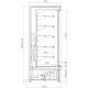 Cold showcase ECOMAX 0.9 890 mm