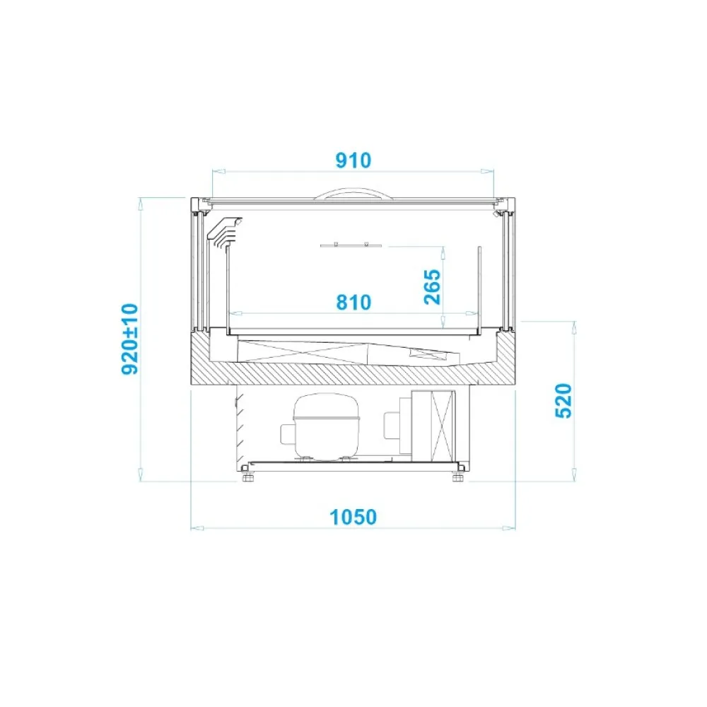 Ice-cream showcase ICECRAFT 2000 mm