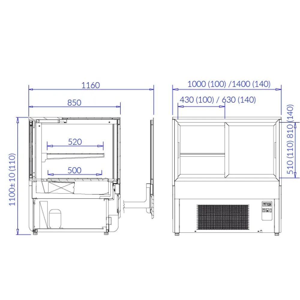 Confectionery showcase INNOVA 70.110