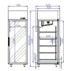 Refrigerator JOLA1 AG-GASTRO