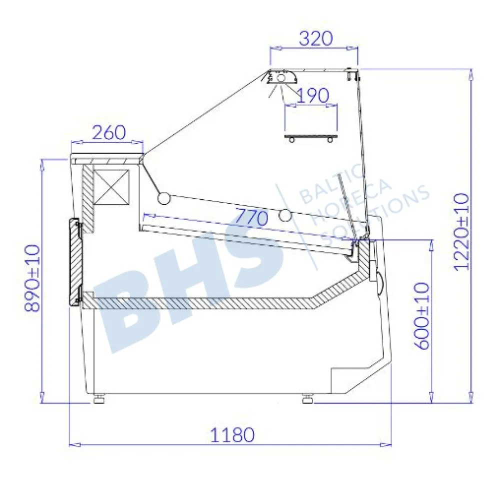 Cold showcase LUZON 2.50 REMOTE