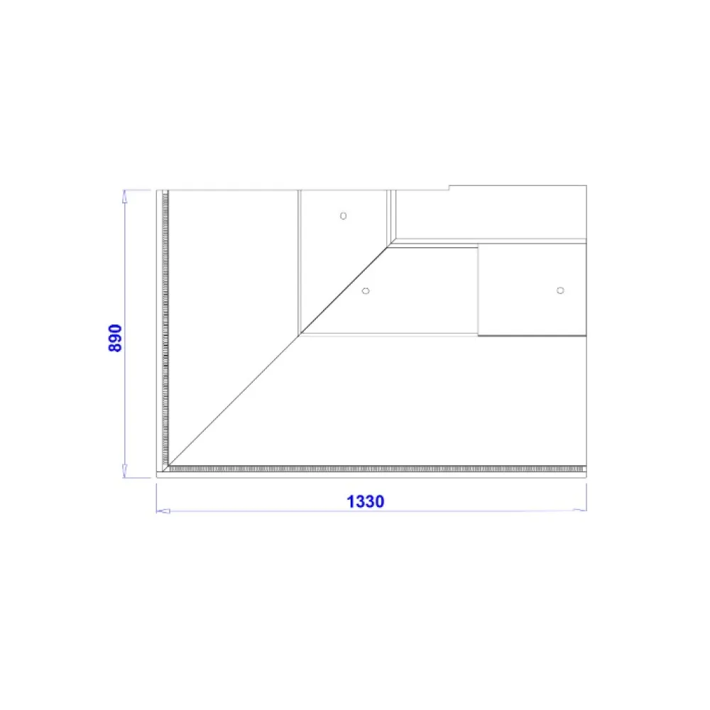 Confectionery showcase - corner PARIS NZ90 REMOTE