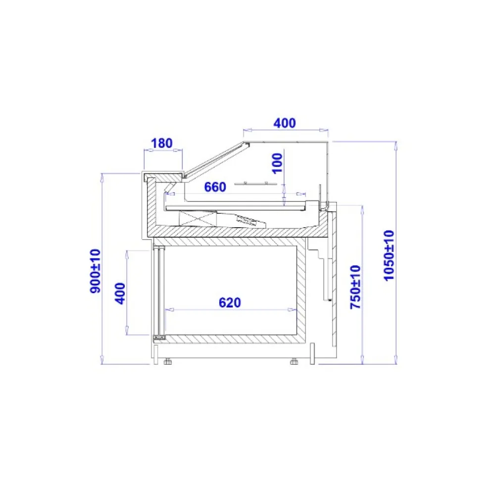 Confectionery showcase PARIS 0.94 Z REMOTE