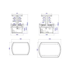 Showcase - island FRESH ISLAND 1500 mm
