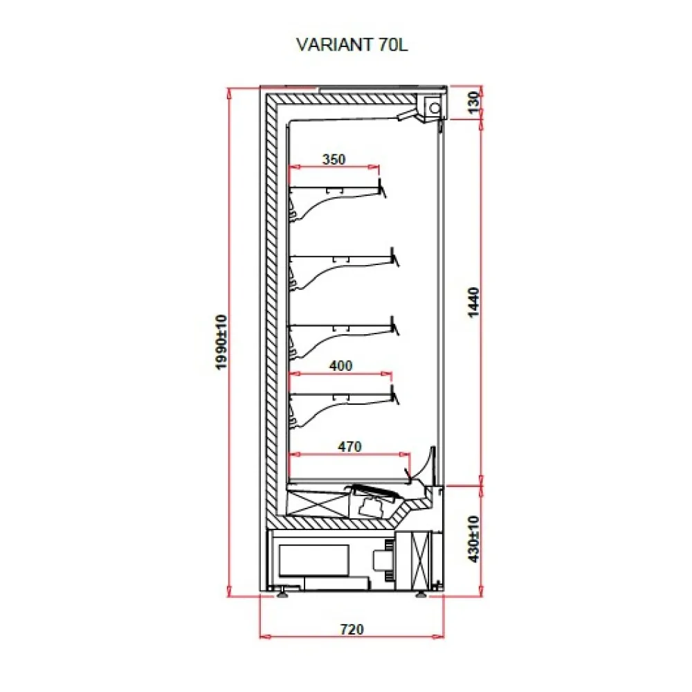 Showcase VARIANT 1.6 70L