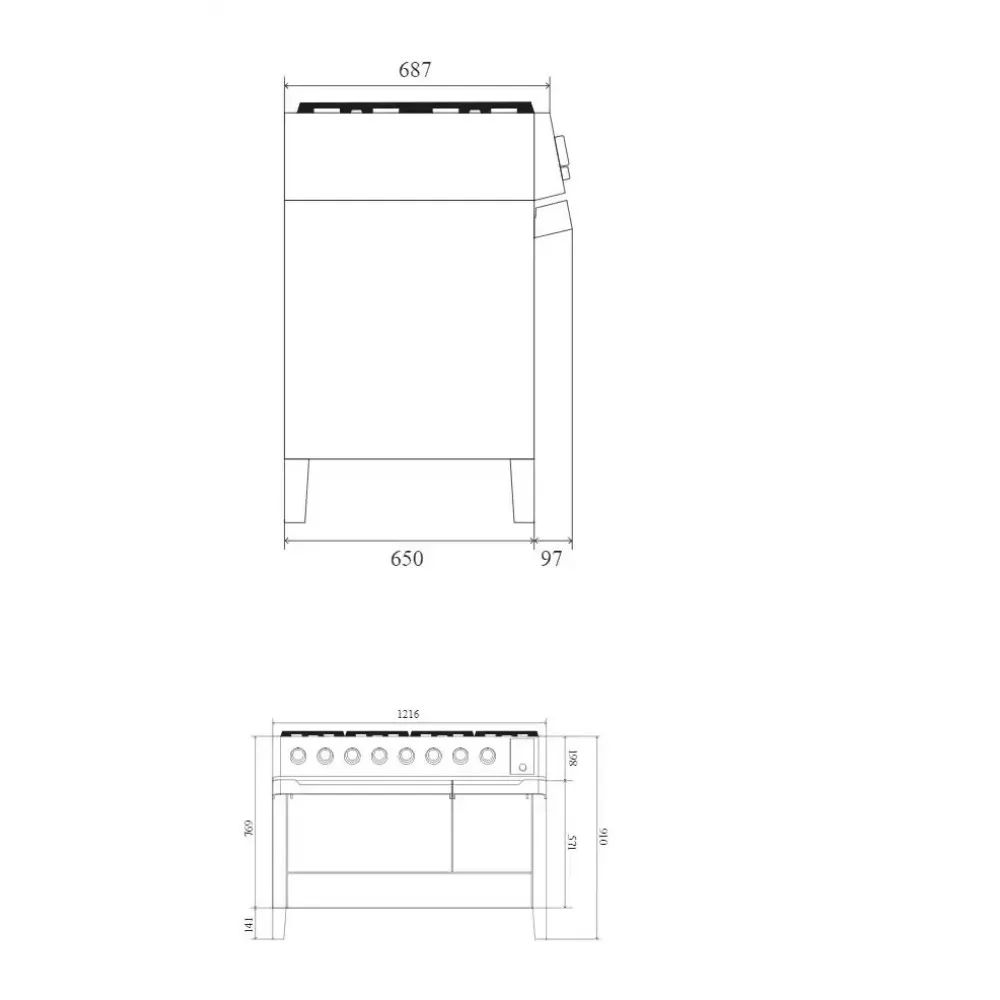 Induction Elecric Range Panoramagic PM12-MK