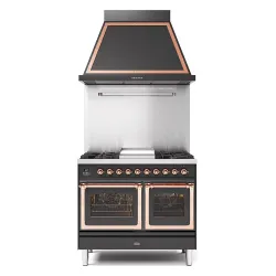 Stove with oven Nostalgie PD10SNE3 100 cm 4 burners + 1 enlarged baking zone