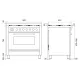 Cooker with oven Professional Plus 90 cm PI096WE3 induction