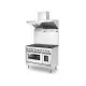Cooker with oven Professional Plus 120 cm P127WE3 7 burners