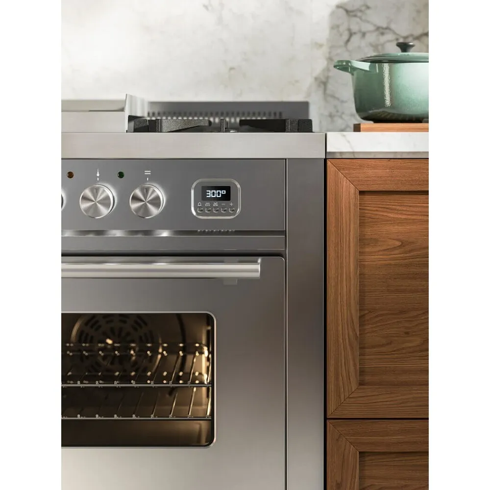 Range cooker with oven Professional Plus 150 cm P15FWE3 9 burners with fry top