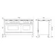 Range cooker with oven Professional Plus 150 cm P15FWE3 9 burners with fry top