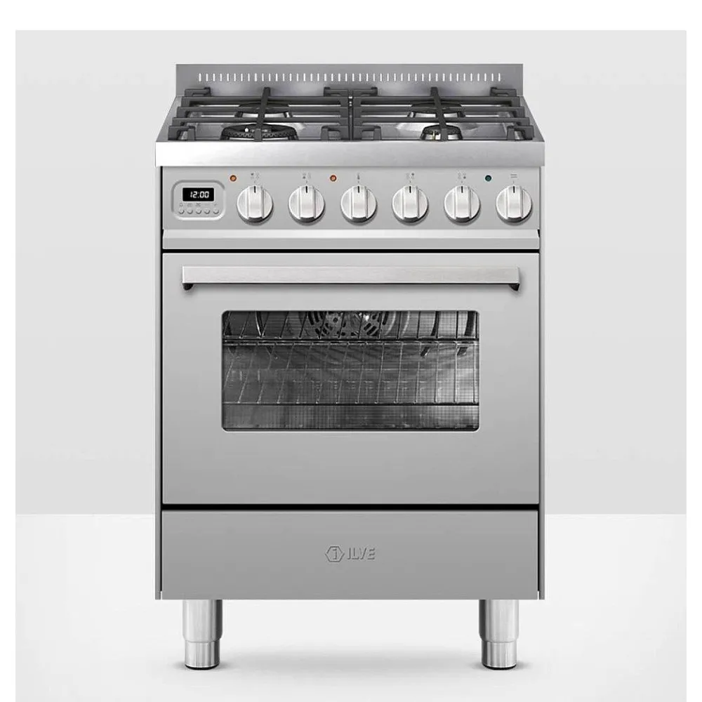 Stove with oven Pro Line 60 cm L06WM3 4 burners
