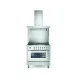 Range cooker with oven Pro Line  90 cm L09FWM3 6 burners with fry top