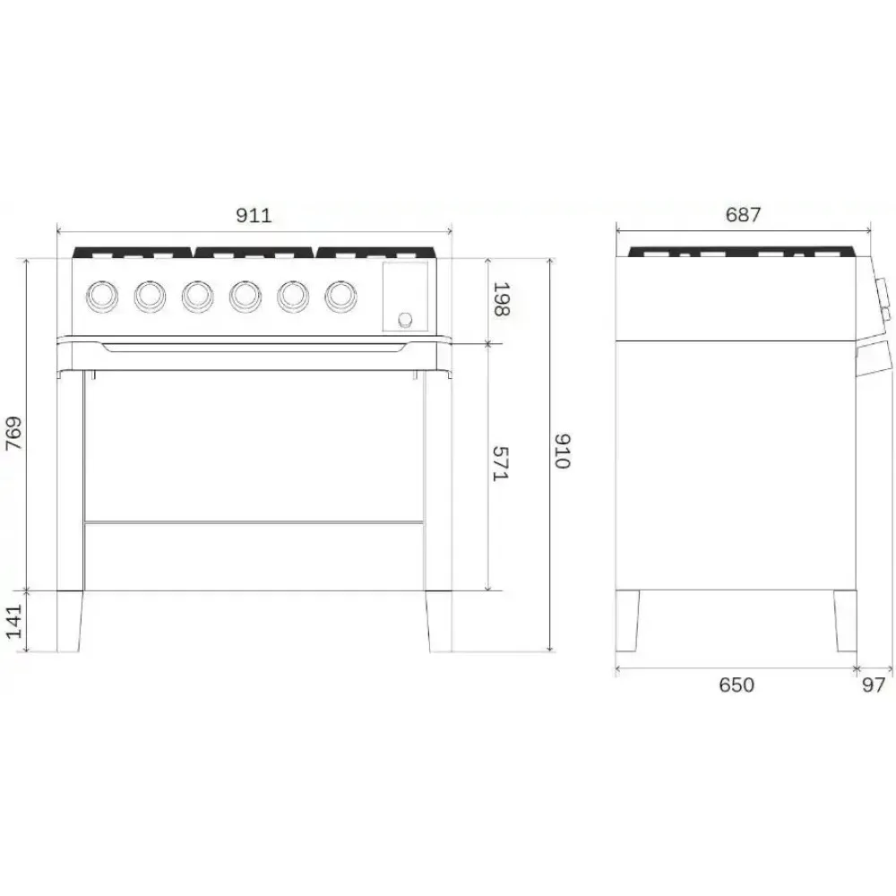 Induction Range Panoramagic PM09-MK