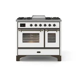 Ilve Majestic Milano MD10FDNE3 100cm 4 burner with fry top