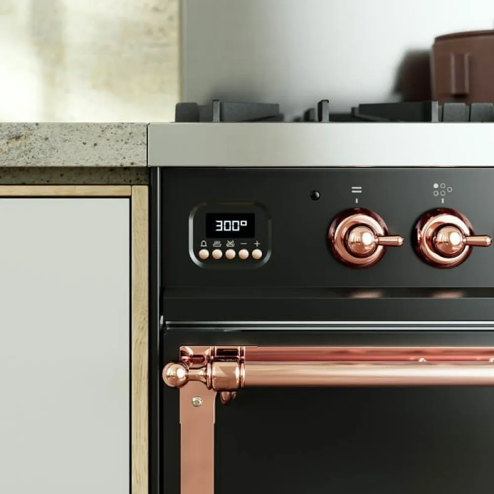 Range cookers  Nostalgie PD09FNE3 6 burners with fry top