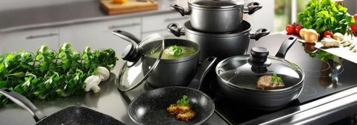 Professional pots and pans for electric stoves
