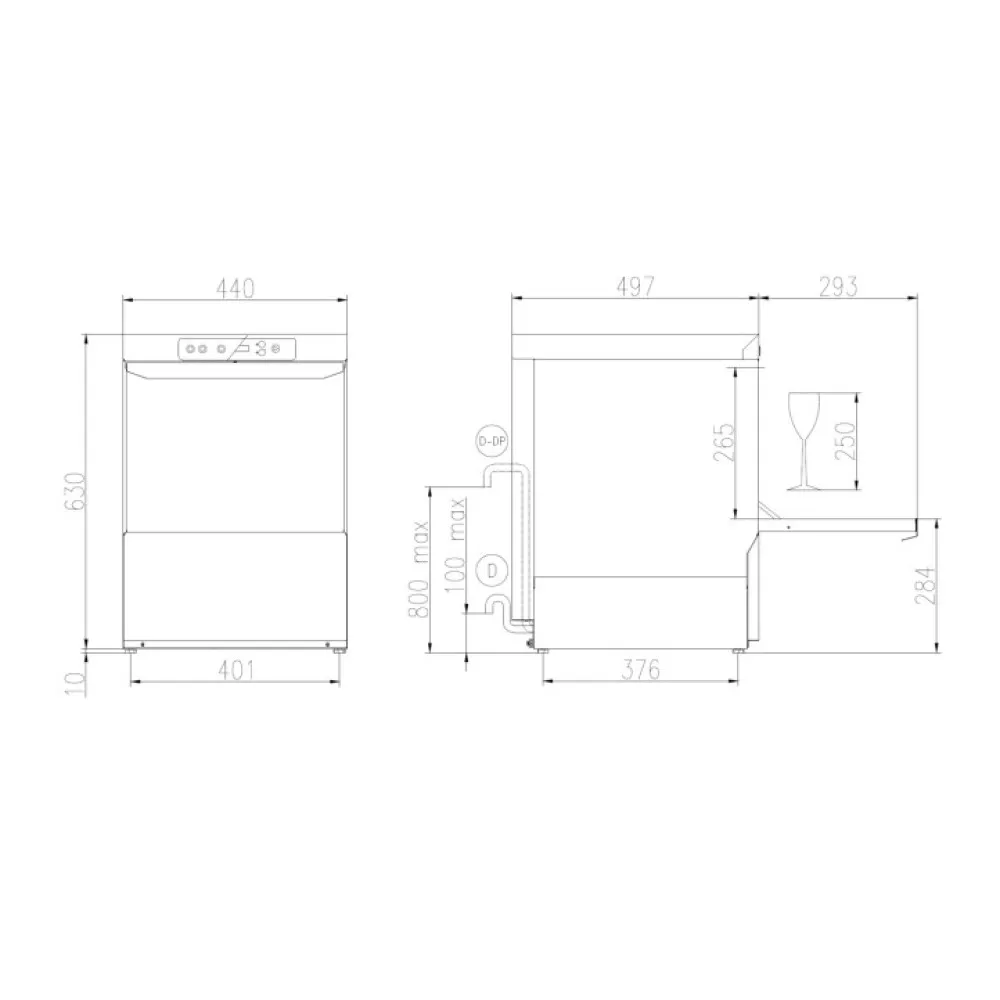 Dishwasher for glasses FK 38