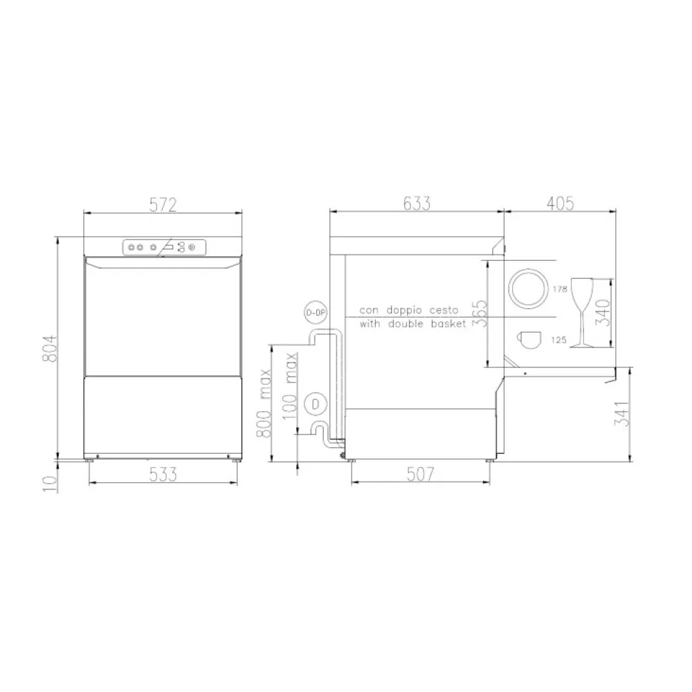 Dishwasher, 500x500mm, FK 50 M