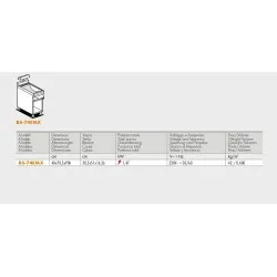 Fry dump singlephase with infra red heater  BS-74EMX