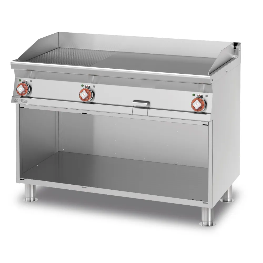 Electryc Fry-top on open cabinet FTLR-712ET3X