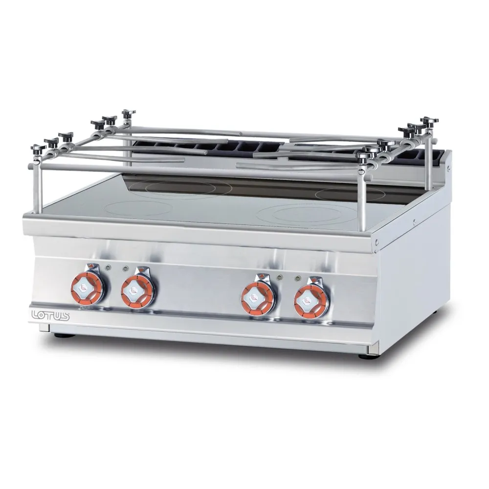 Electric hob ceramic glass 4 zones  PCCT-78ETX