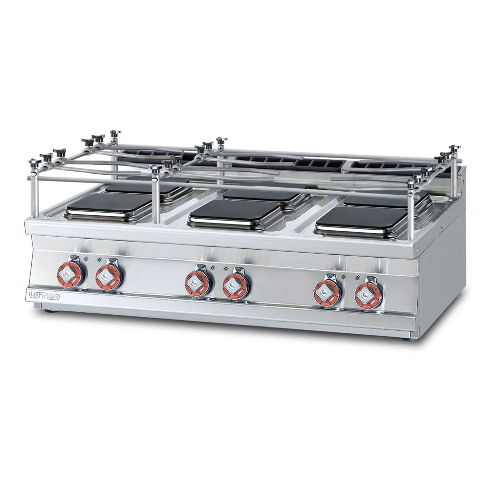 Electric hob 6 square plates  PCQT-712ETX
